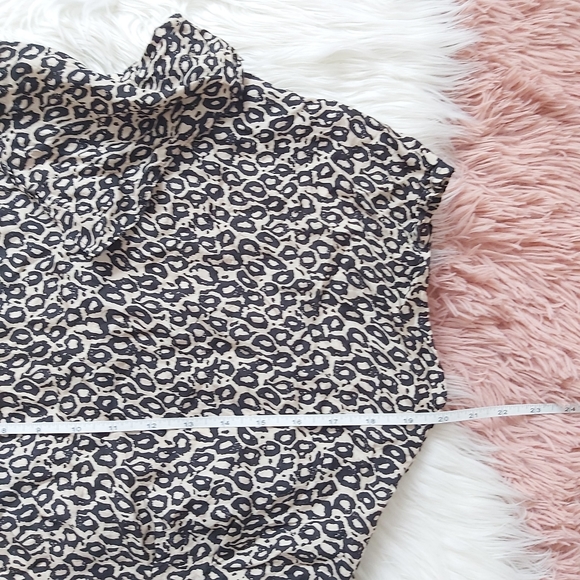 Retro Vintage 100% Silk Leopard Print Blouse Top - Picture 10 of 13